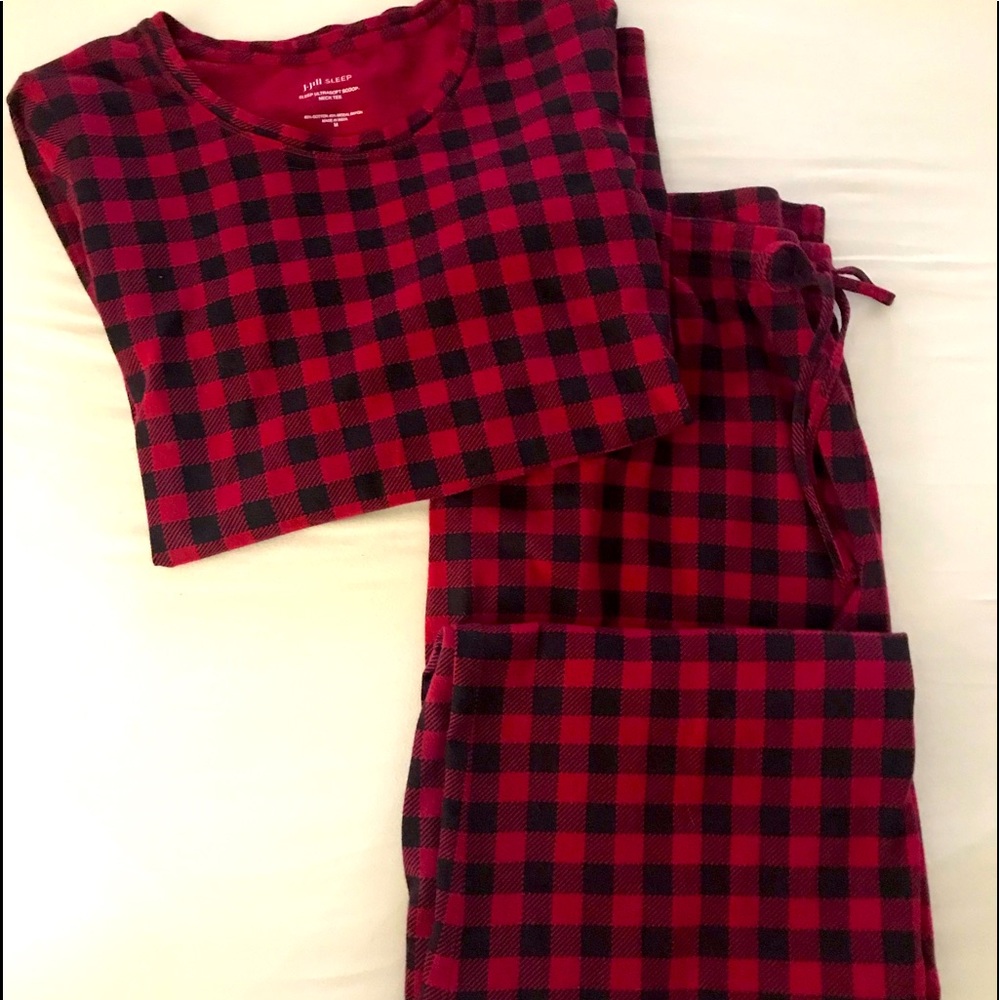 Pajamas J Jill Buffalo Plaid- Med. Soft 2Piece - lots of wear left - excellent!